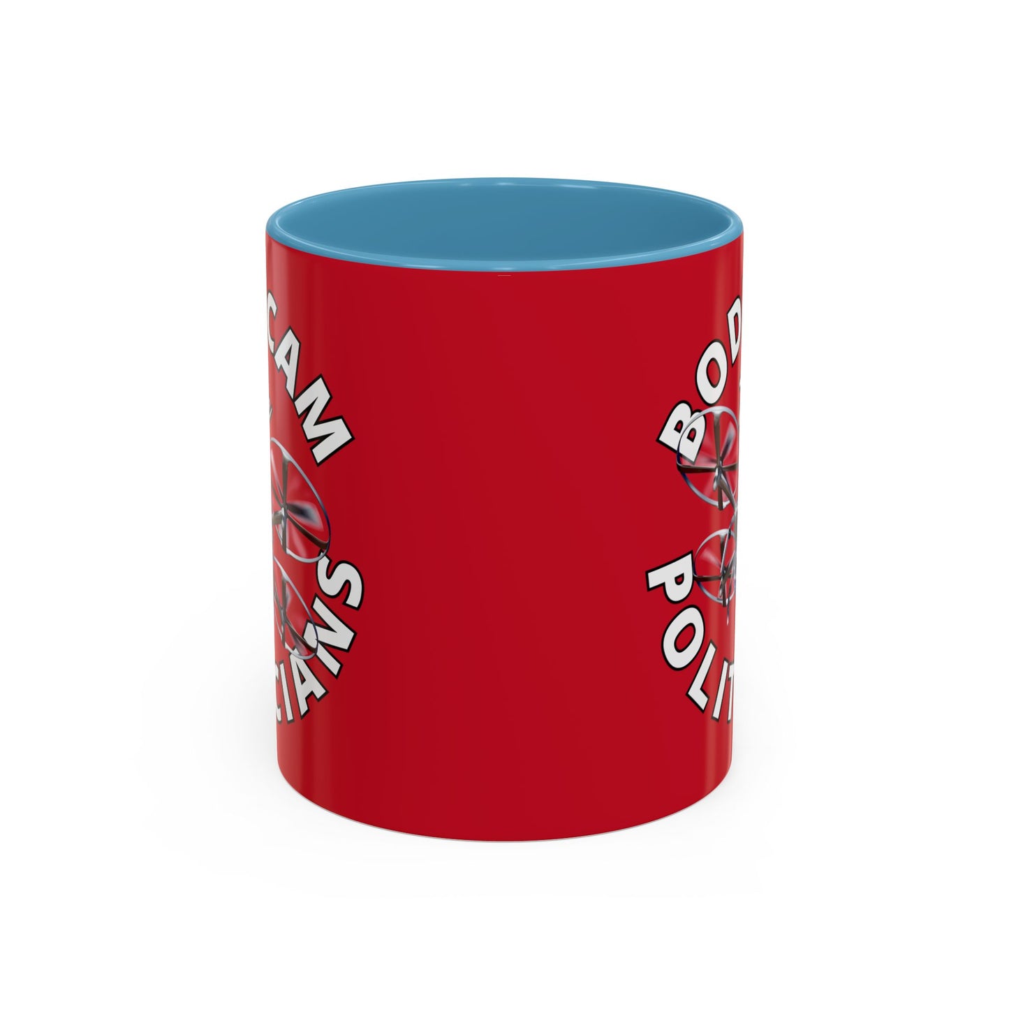 Bodycam the Politicians Drone Red Accent Mug by theGreenDragonTavern.shop
