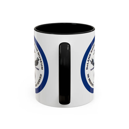 DNASM Student Art Navy Frame White Accent Mug by theGreenDragonTavern.shop