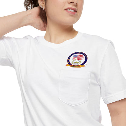 DeLand Naval Air Station Museum Unisex Pocket T-Shirt by theGreenDragonTavern.shop