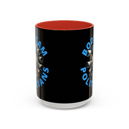 Bodycam the Politicians Cameras Black Accent Mug by theGreenDragonTavern.shop