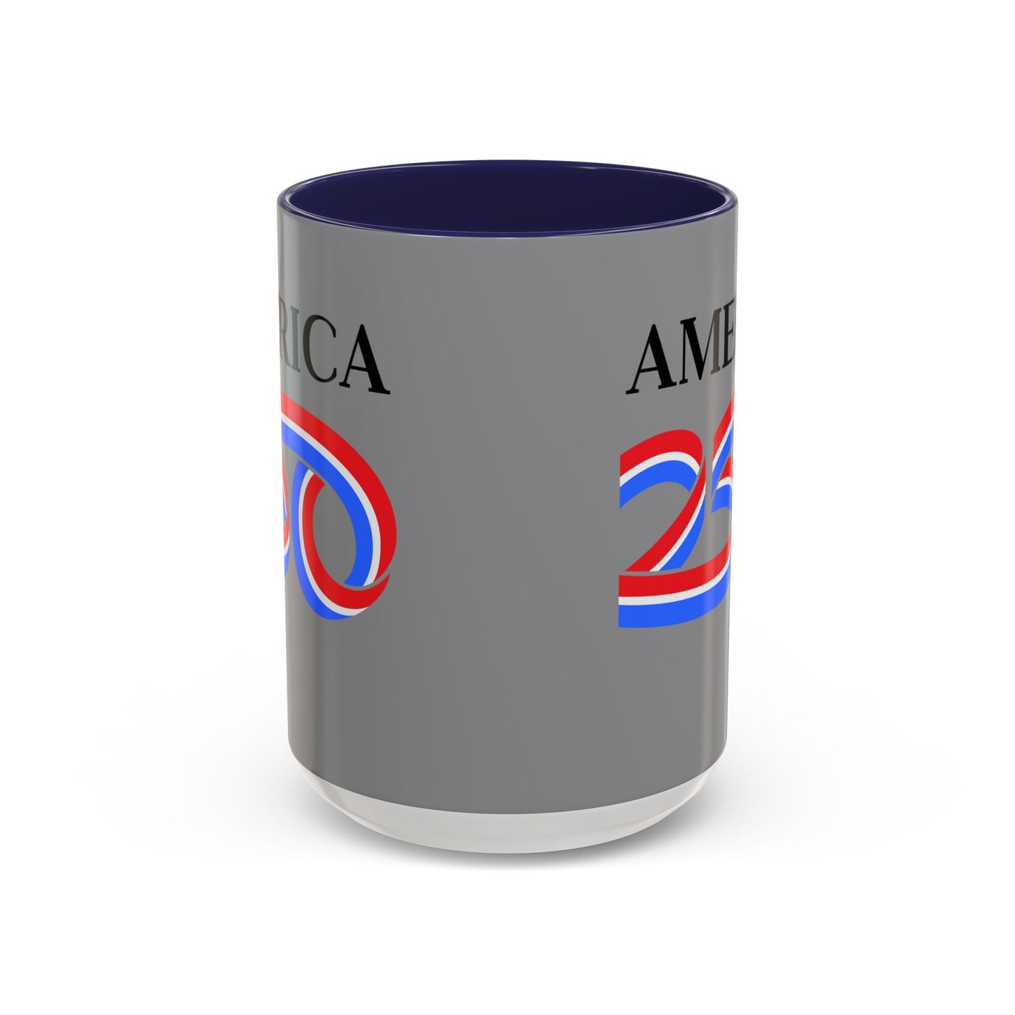 America 250 Grey Accent Mug by theGreenDragonTavern.shop