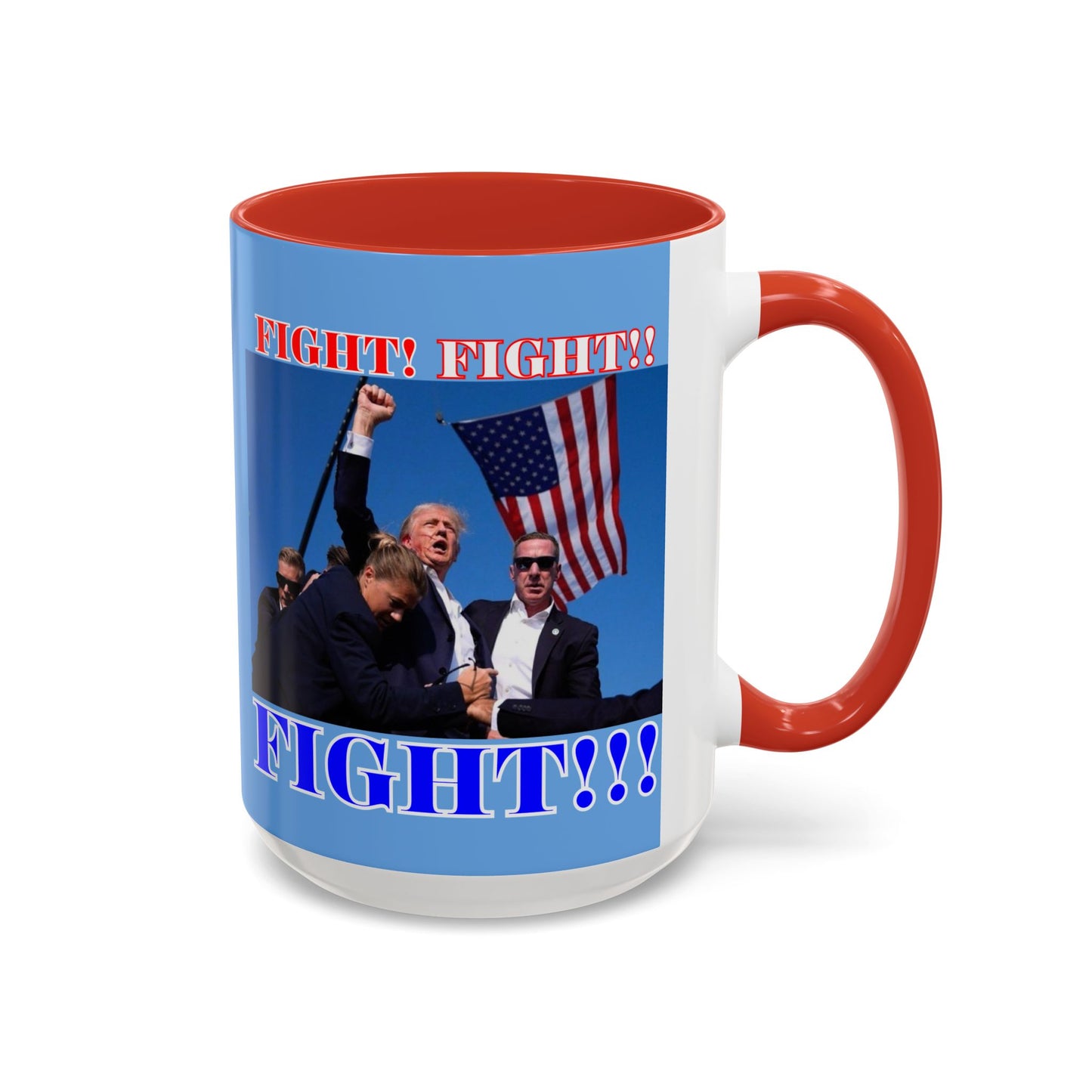 FIGHT! FIGHT!! FIGHT!!! Accent Mug by theGreenDragonTavern.shop