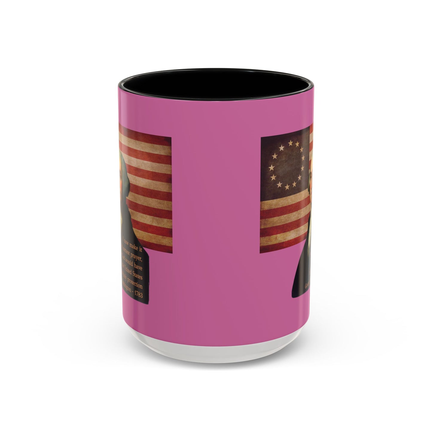 Washington's Earnest Prayer Pink Accent Mug by theGreenDragonTavern.shop