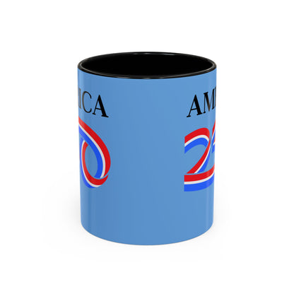 America 250 Light Blue Accent Mug by theGreenDragonTavern.shop