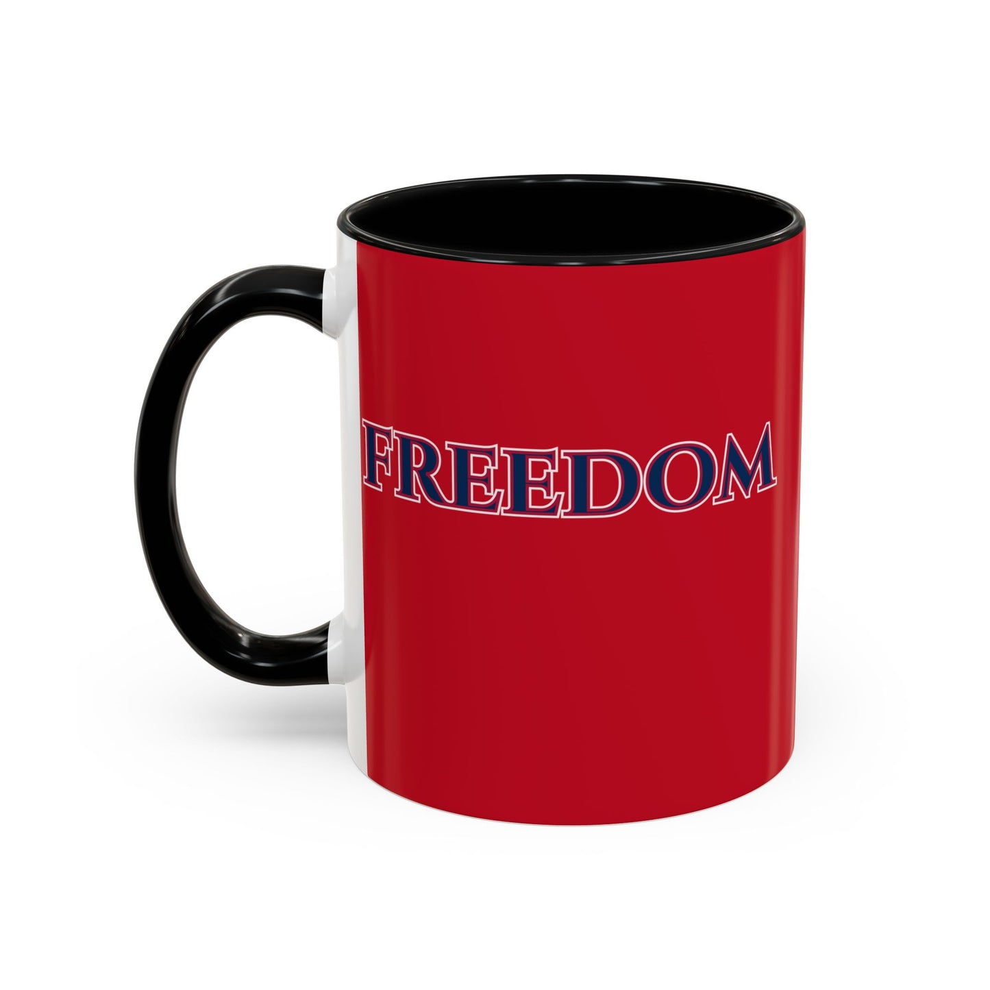 Freedom, Red Accent Mug by theGreenDragonTavern.shop