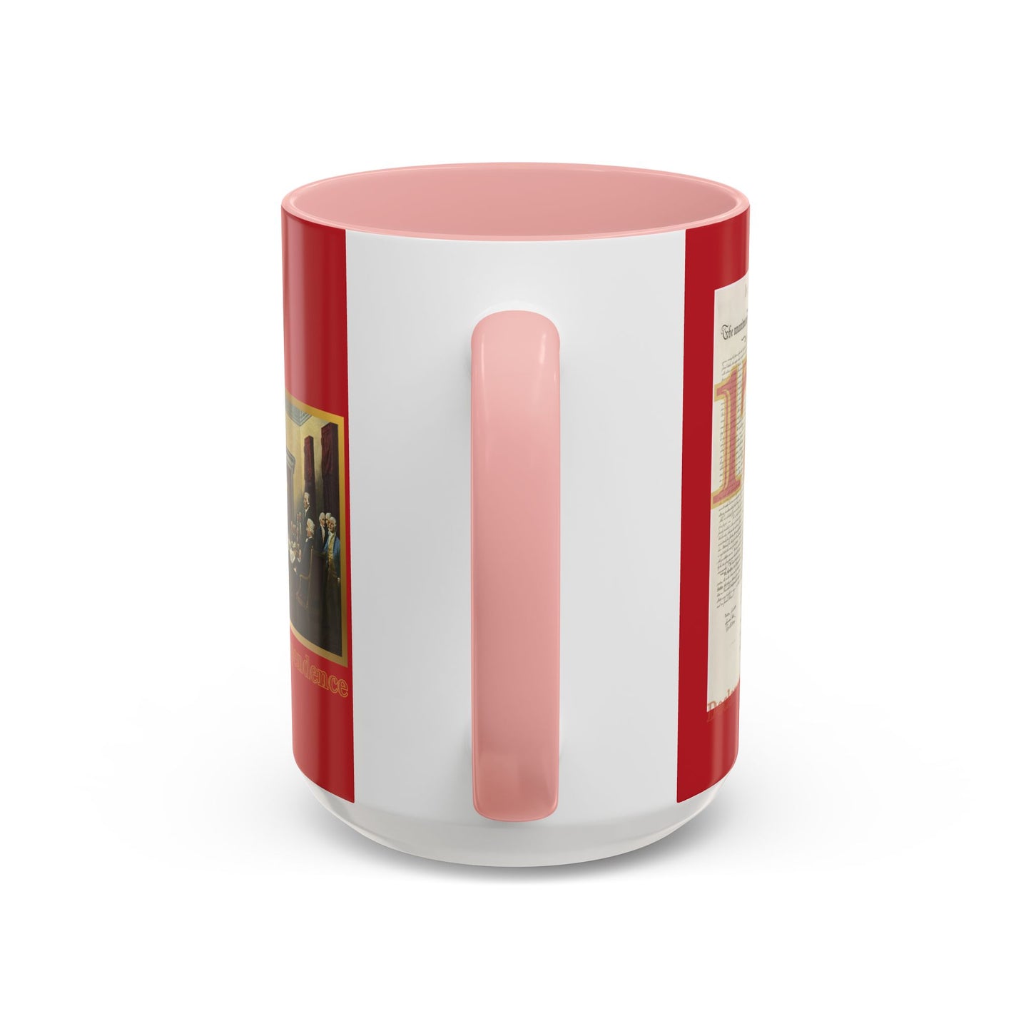 Declaration of Independence Red Accent Mug by theGreenDragonTavern.shop