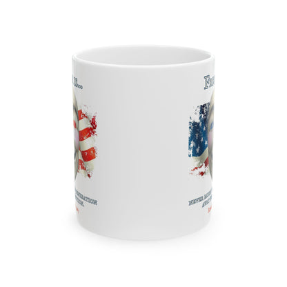 Ronald Reagan Freedom Vendetta White Mug by theGreenDragonTavern.shop