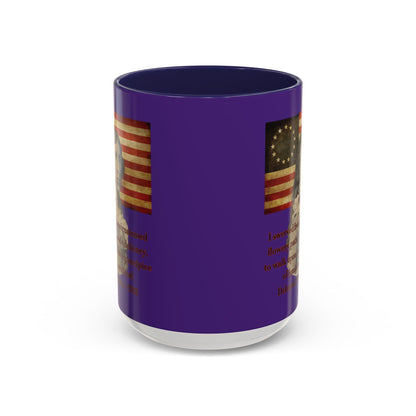 Deborah Sampson, America's Mulan Dark Purple Accent Mug by theGreenDragonTavern.shop