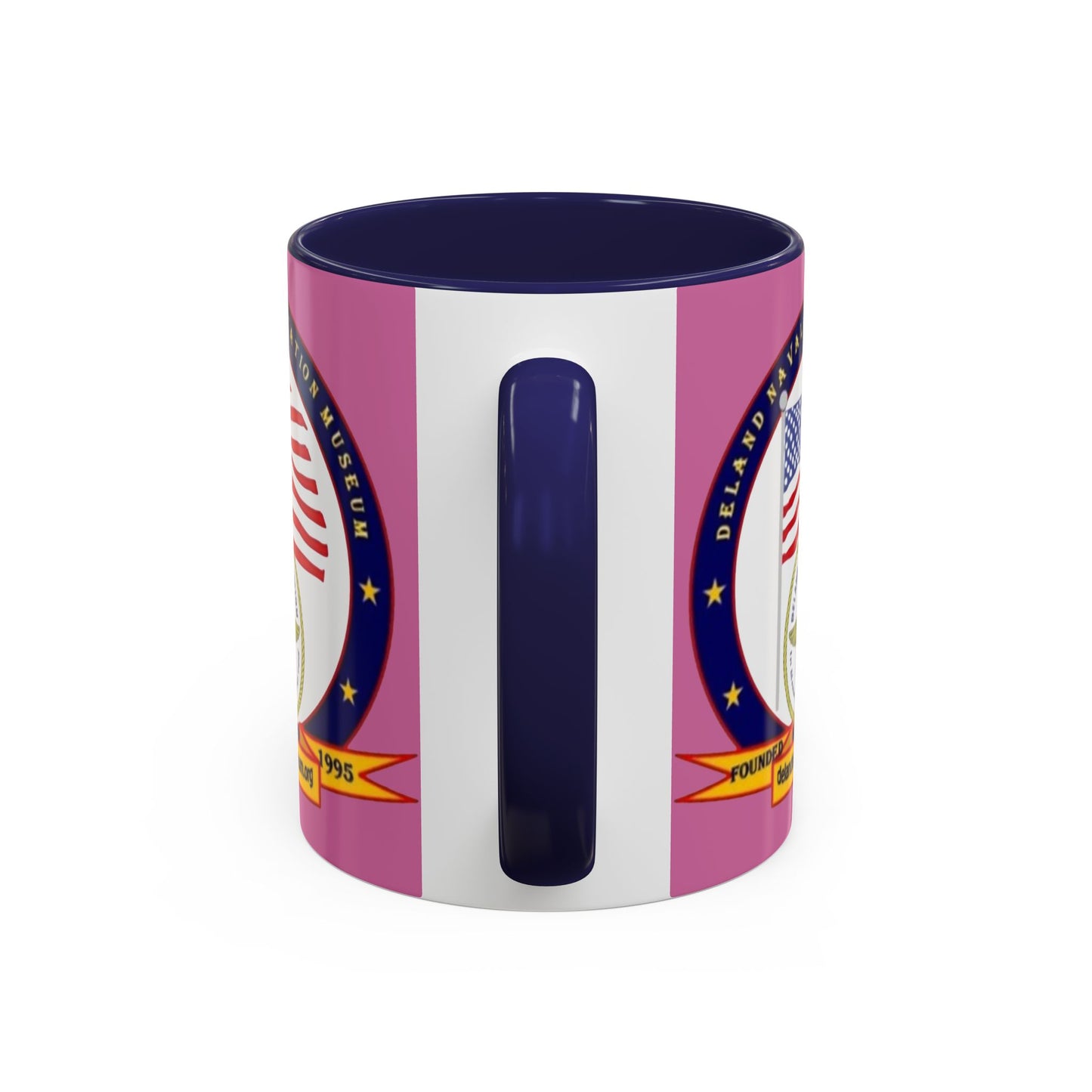 DeLand Naval Air Station Museum Pink Accent Mug by theGreenDragonTavern.shop