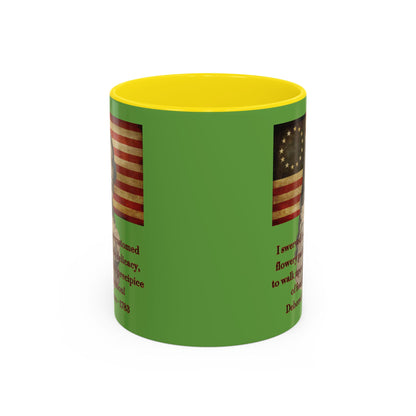 Deborah Sampson, America's Mulan Green Accent Mug by theGreenDragonTavern.shop