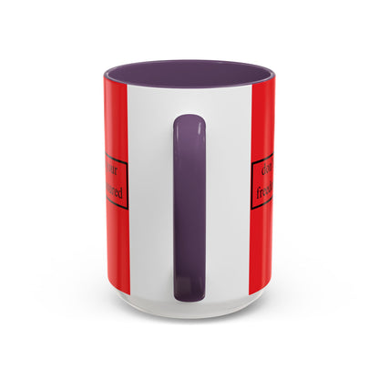 don't assume your freedoms are assured Black font Red Accent Mug by theGreenDragonTavern.shop