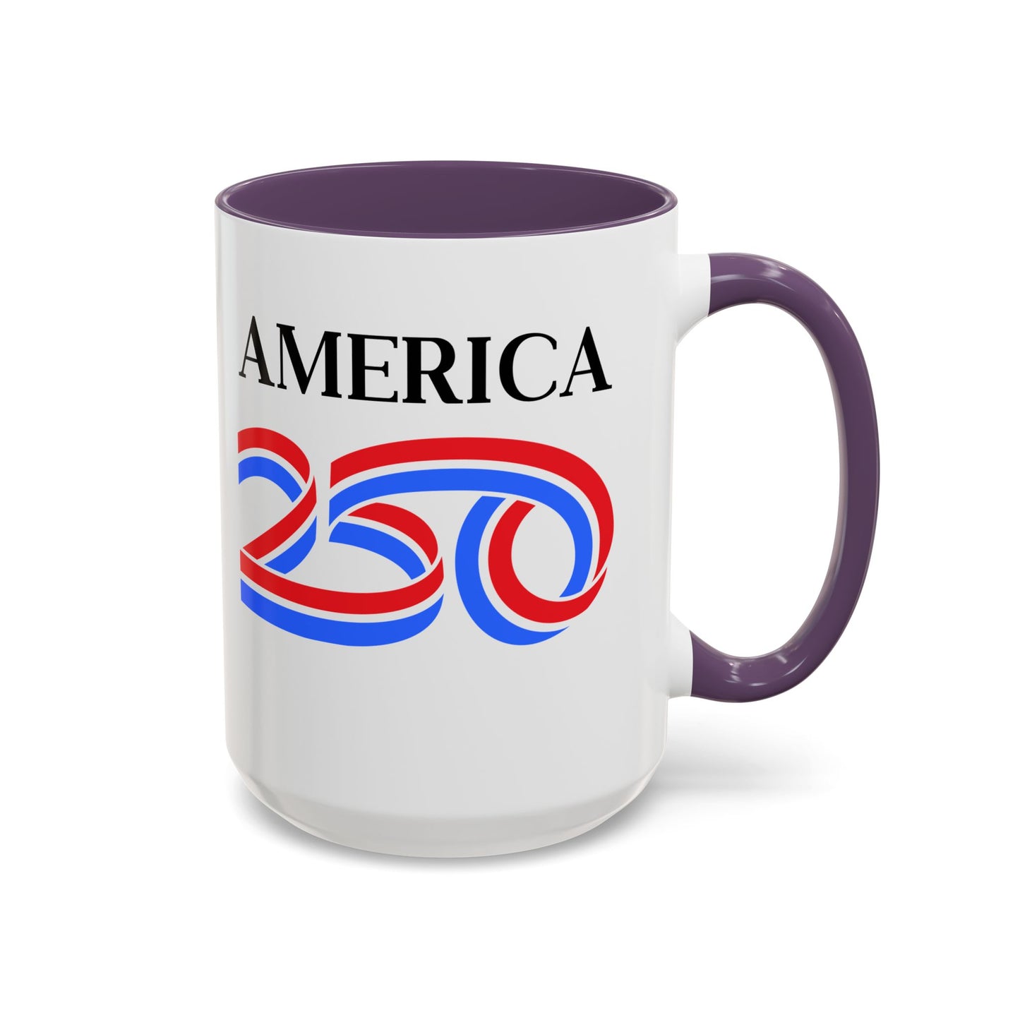 America 250 White Accent Mug by theGreenDragonTavern.shop