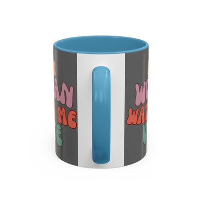 I Am Woman Watch Me Vote Grey Accent Mug by theGreenDragonTavern.shop