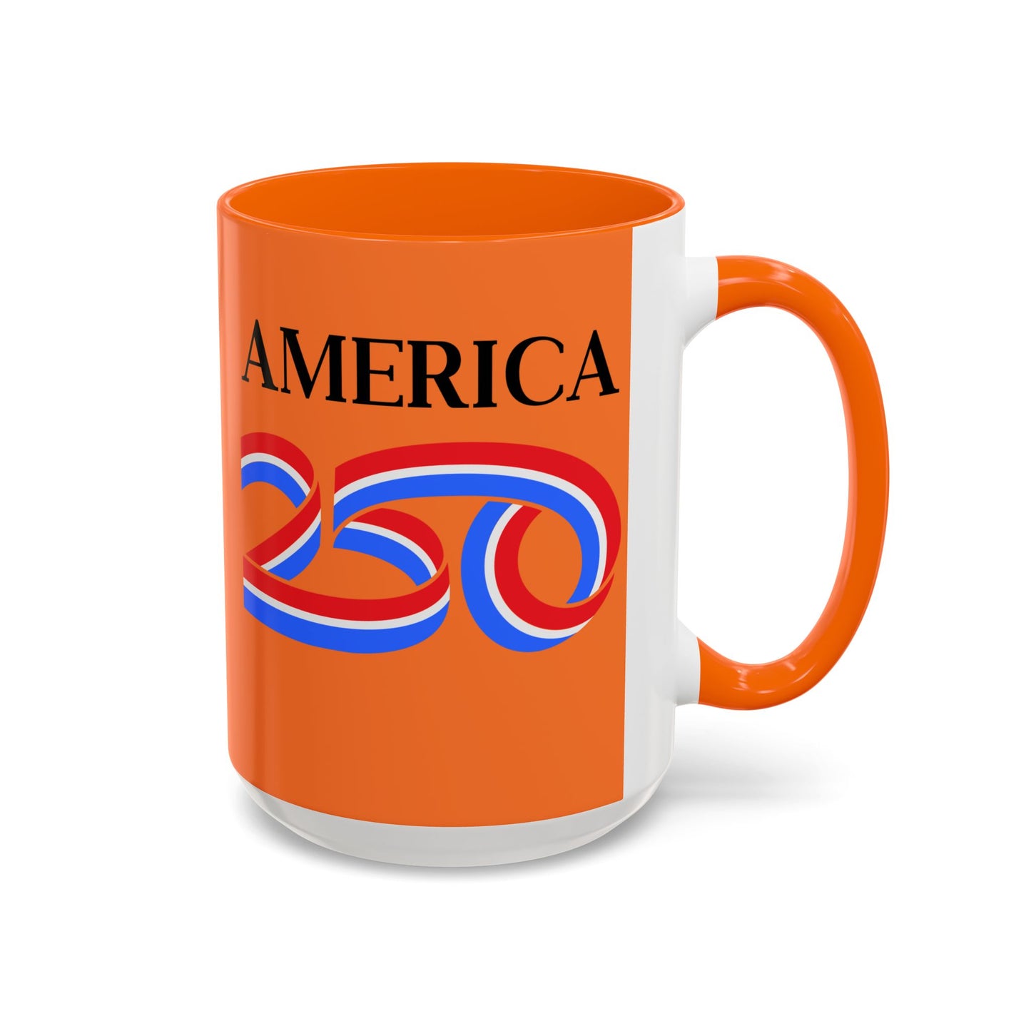 America 250 Orange Accent Mug by theGreenDragonTavern.shop