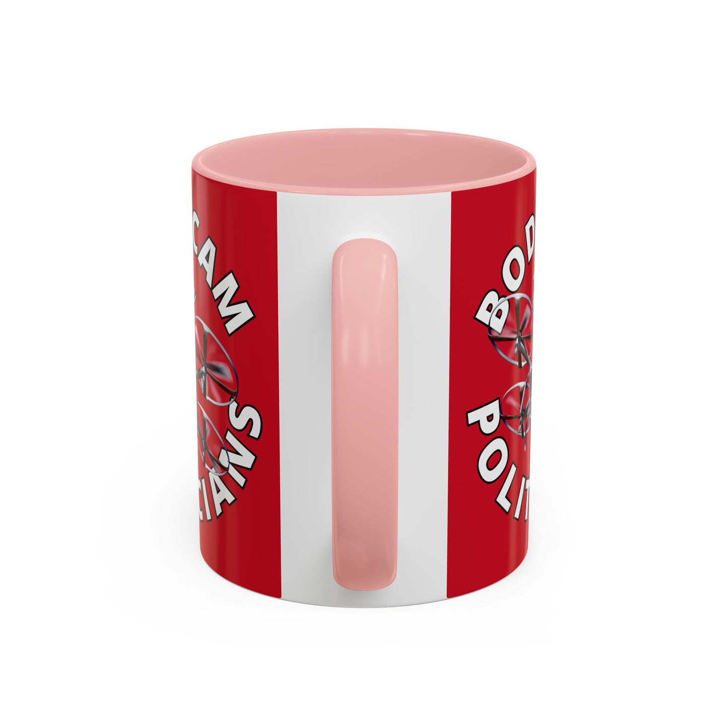 Bodycam the Politicians Drone Red Accent Mug by theGreenDragonTavern.shop