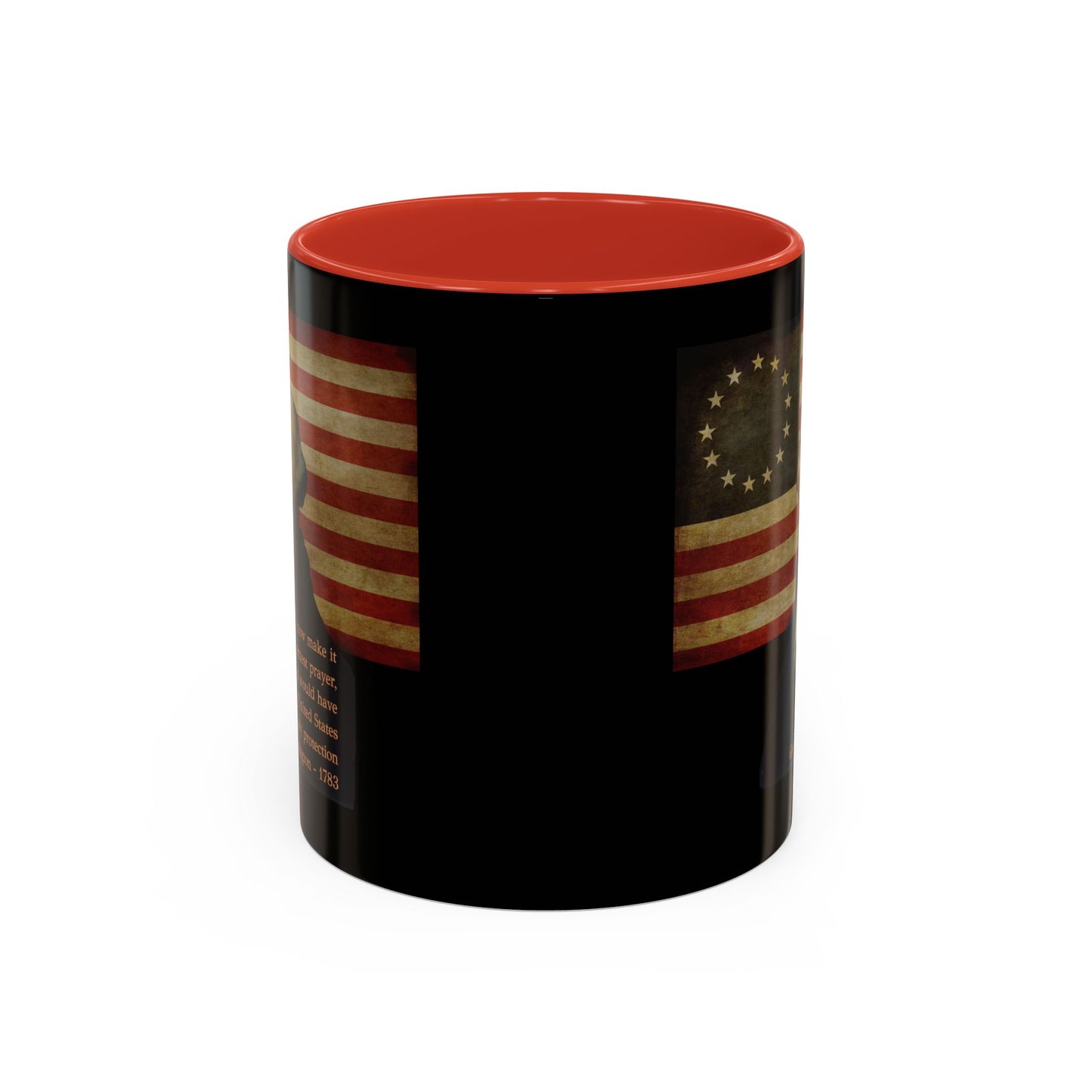 Washington's Earnest Prayer Black Accent Mug by theGreenDragonTavern.shop