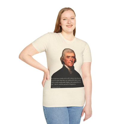 We hold these truths to be self-evident Light colors Unisex T-Shirt by theGreenDragonTavern.shop
