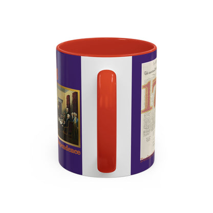Declaration of Independence Dark Purple Accent Mug by theGreenDragonTavern.shop