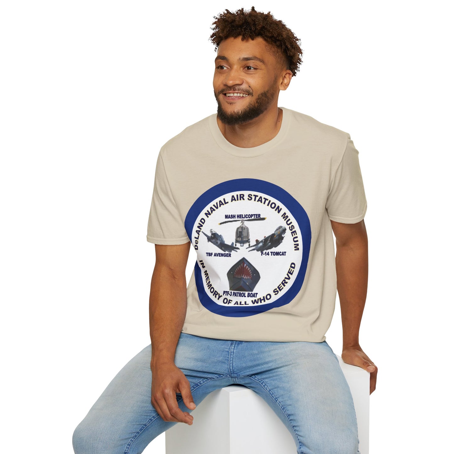 DNASM Student Art Navy Frame Lighter colors Unisex T-Shirt by theGreenDragonTavern.shop