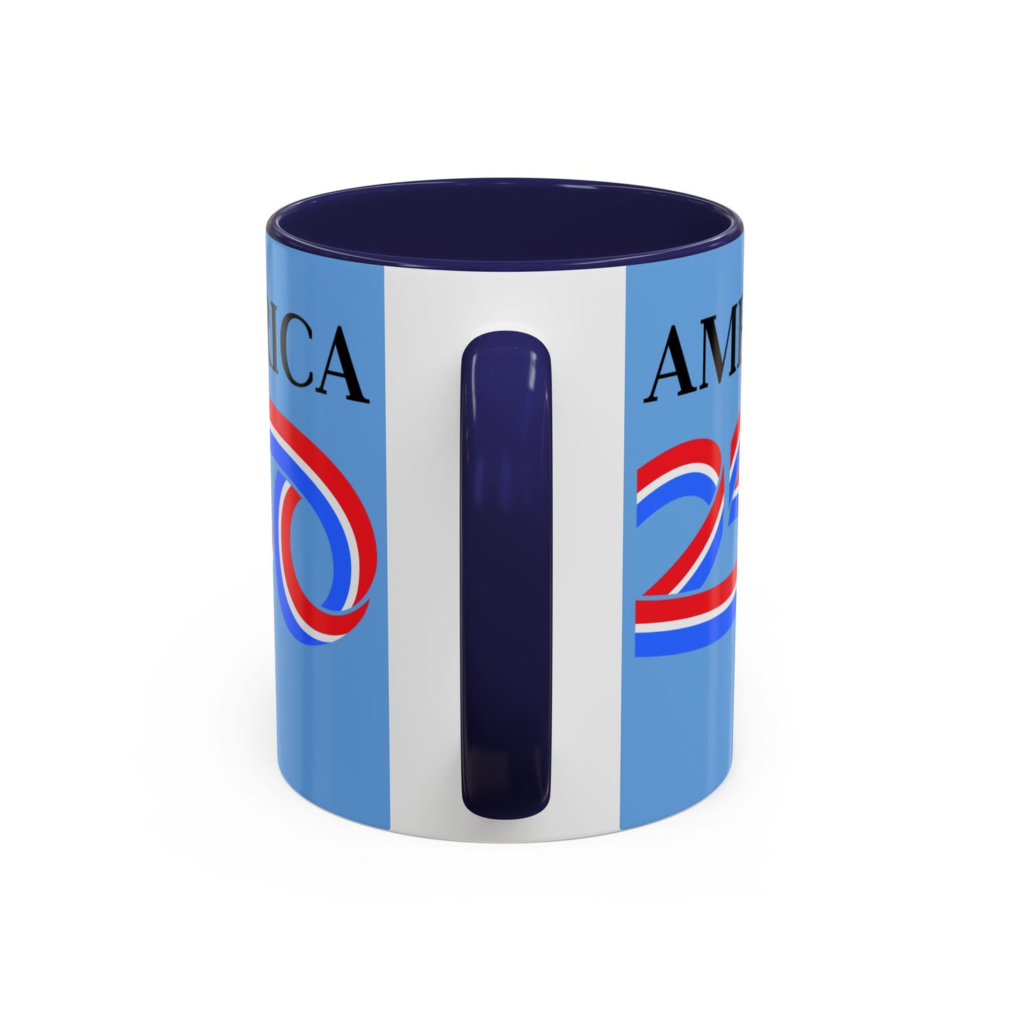 America 250 Light Blue Accent Mug by theGreenDragonTavern.shop
