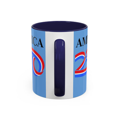 America 250 Light Blue Accent Mug by theGreenDragonTavern.shop