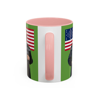 "Traitors and Patriots" Ulysses Grant Green Accent Mug by theGreenDragonTavern.shop