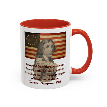 Deborah Sampson, America's Mulan White Accent Mug by theGreenDragonTavern.shop