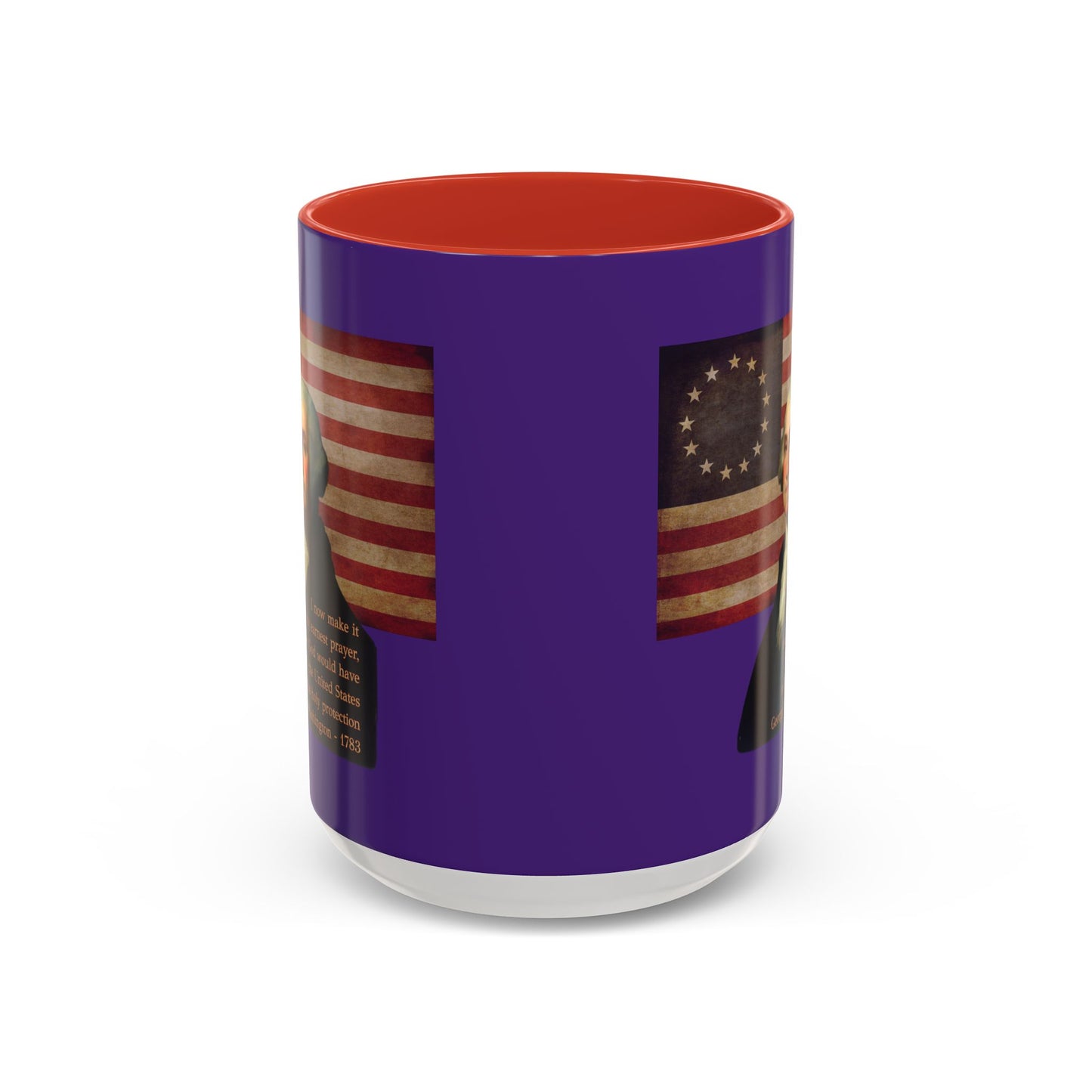 Washington's Earnest Prayer Purple Accent Mug by theGreenDragonTavern.shop