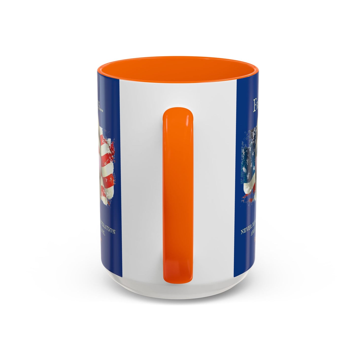 Ronald Reagan Freedom Vendetta Blue Accent Mug by theGreenDragonTavern.shop