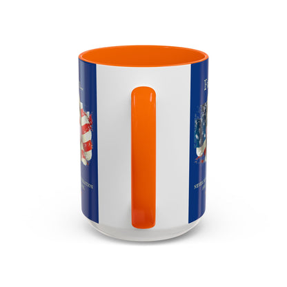 Ronald Reagan Freedom Vendetta Blue Accent Mug by theGreenDragonTavern.shop