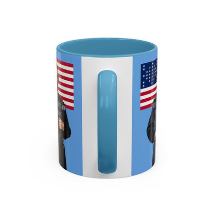 "Traitors and Patriots" Ulysses Grant Light Blue Accent Mug by theGreenDragonTavern.shop