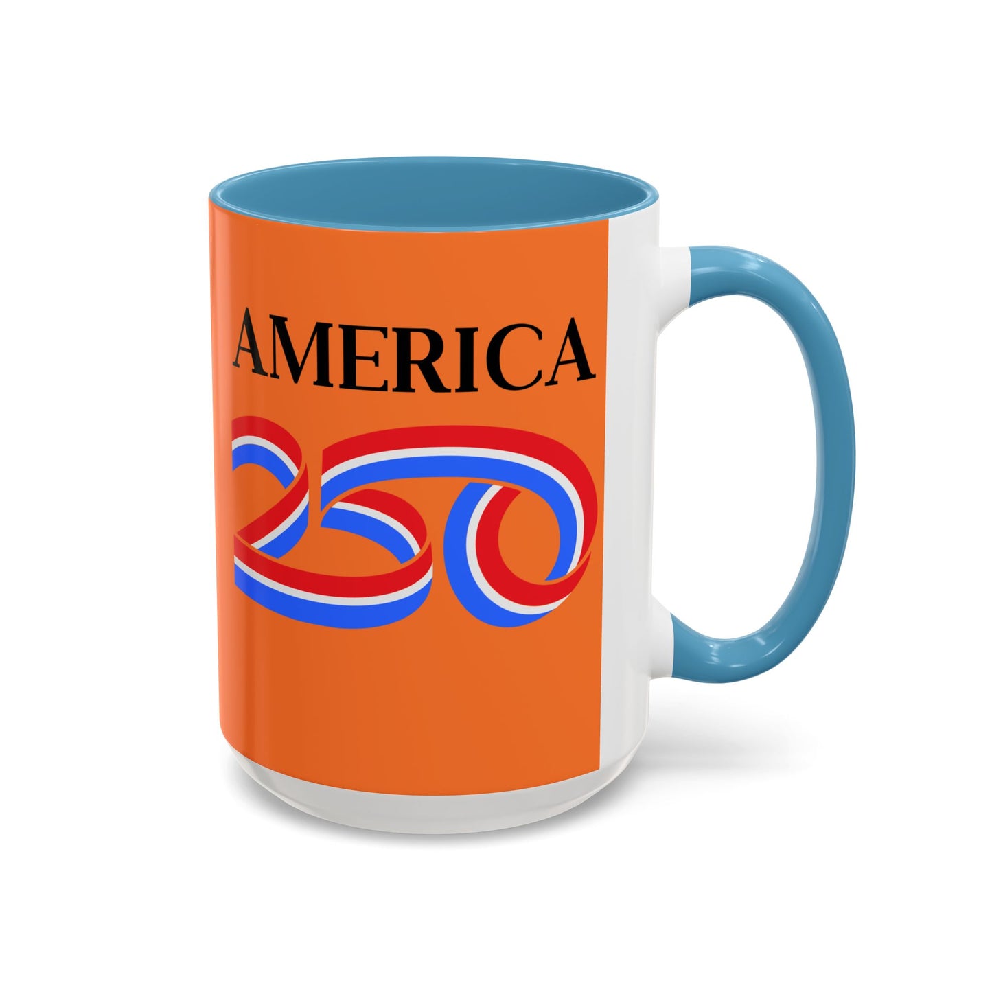 America 250 Orange Accent Mug by theGreenDragonTavern.shop