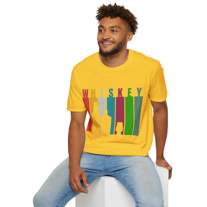 Whiskey spelled with an 'e' Light colors Unisex T-Shirt by theGreenDragonTavern.shop