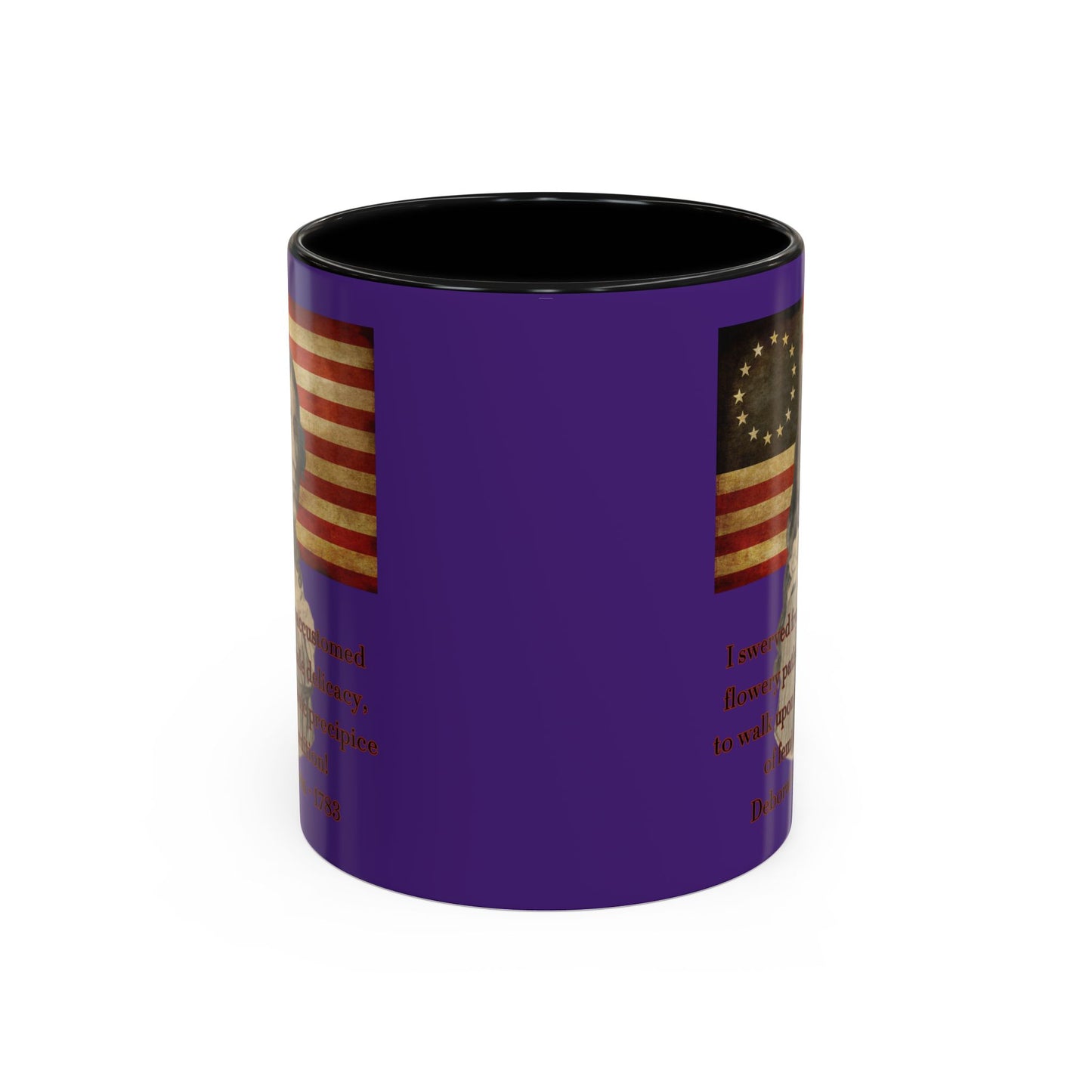 Deborah Sampson, America's Mulan Dark Purple Accent Mug by theGreenDragonTavern.shop