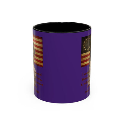 Deborah Sampson, America's Mulan Dark Purple Accent Mug by theGreenDragonTavern.shop