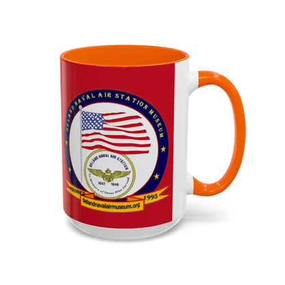 DeLand Naval Air Station Museum Red Accent Mug by theGreenDragonTavern.shop
