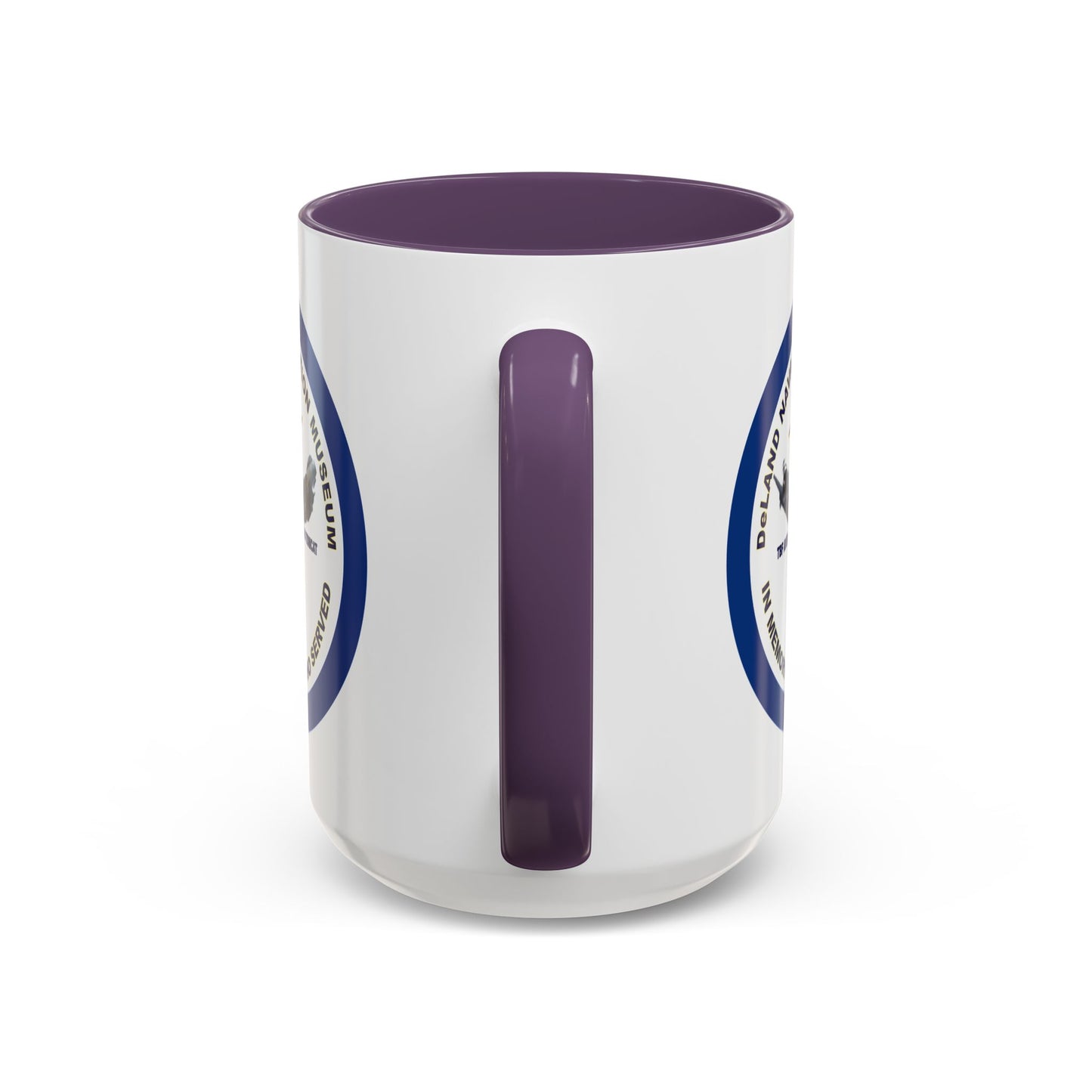 DNASM Student Art Navy Frame White Accent Mug by theGreenDragonTavern.shop
