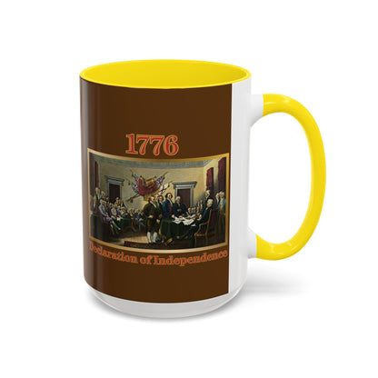Declaration of Independence Brown Accent Mug by theGreenDragonTavern.shop