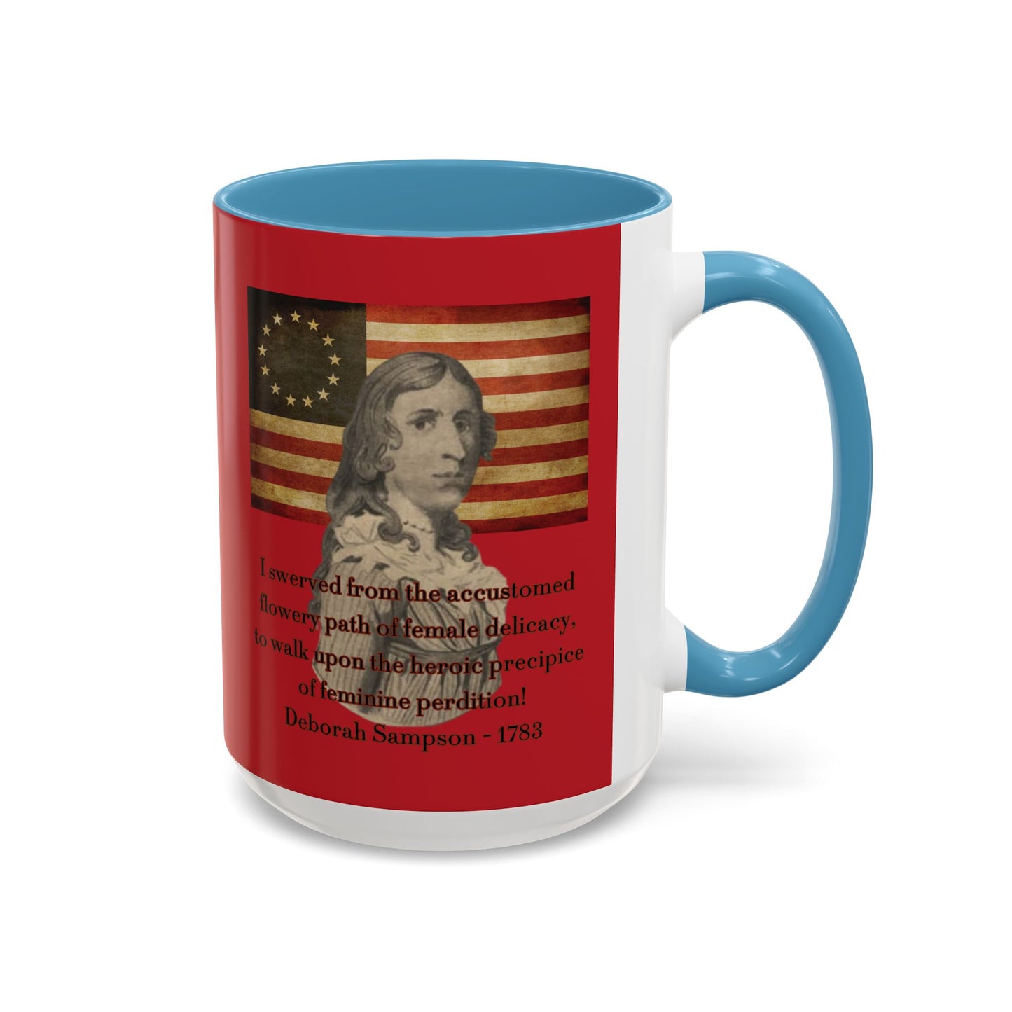 Deborah Sampson, America's Mulan Red Accent Mug by theGreenDragonTavern.shop