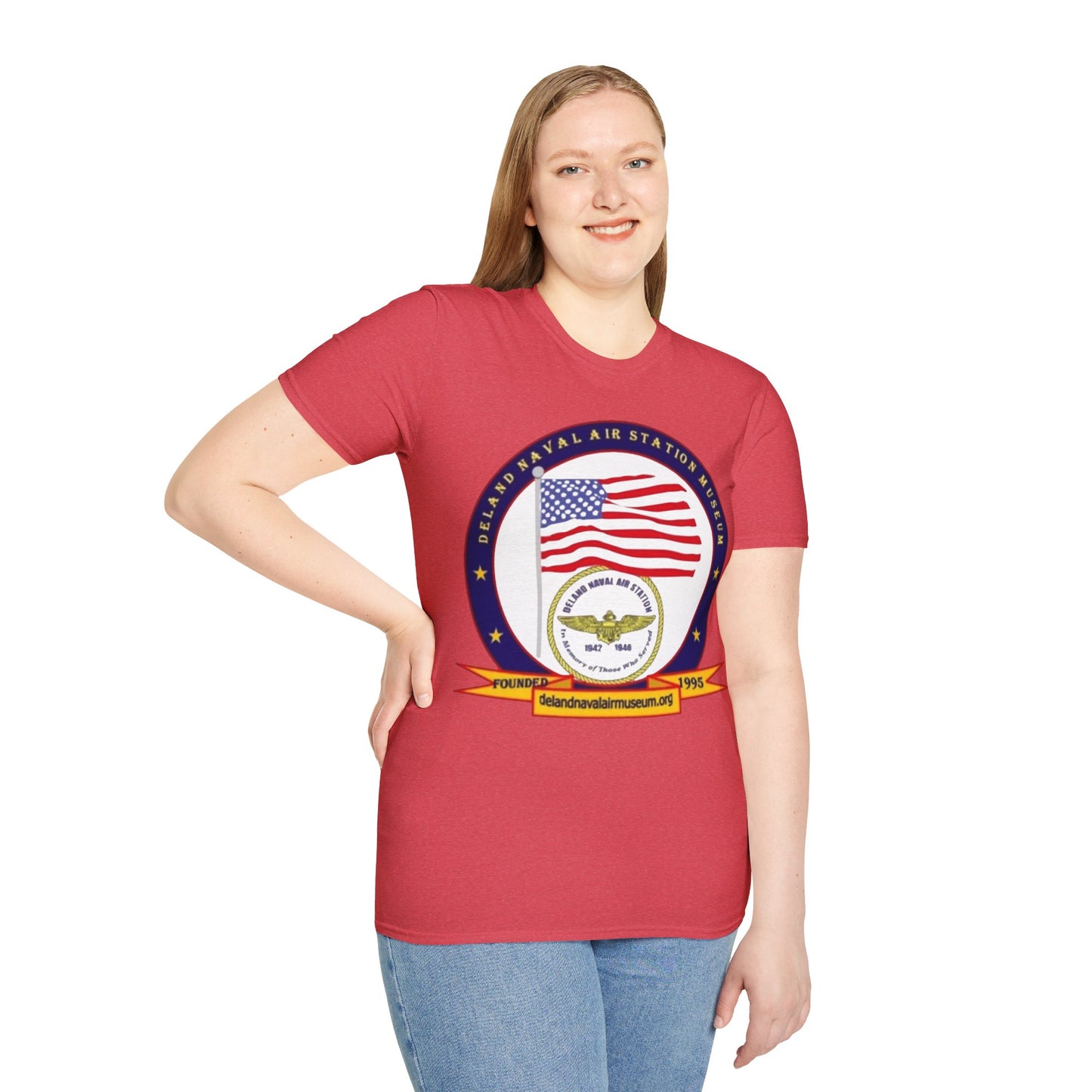 DeLand Naval Air Station Museum Lighter Colors Unisex T-Shirt by theGreenDragonTavern.shop