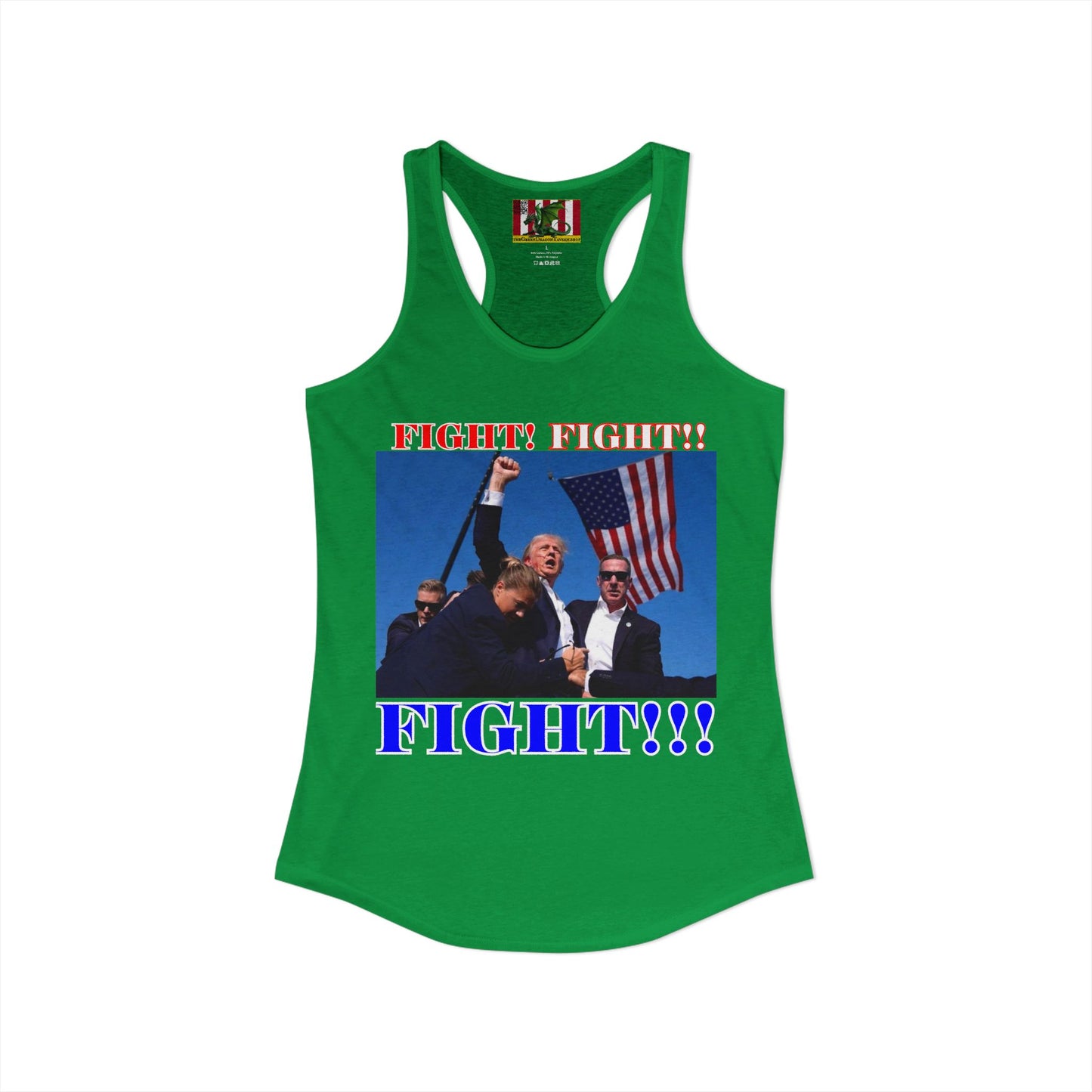 FIGHT! FIGHT!! FIGHT!!! Women's Racerback Tank Top by theGreenDragonTavern.shop