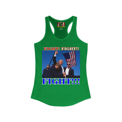 FIGHT! FIGHT!! FIGHT!!! Women's Racerback Tank Top by theGreenDragonTavern.shop