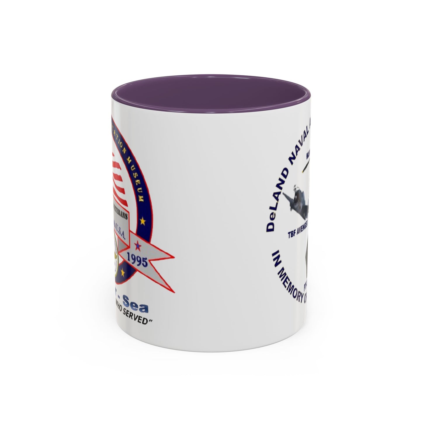 DNASM 2-sided, Founding & Student Art White Accent Mug by theGreenDragonTavern.shop