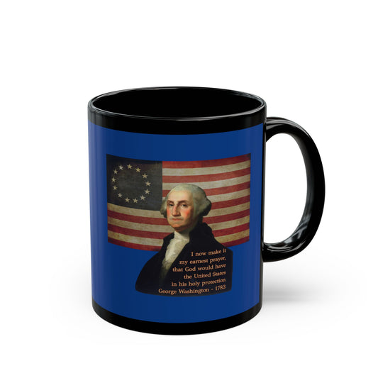 Washington's Earnest Prayer Blue Mug by theGreenDragonTavern.shop