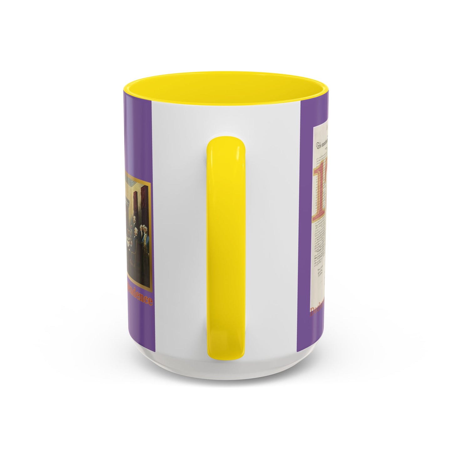 Declaration of Independence Light Purple Accent Mug by theGreenDragonTavern.shop