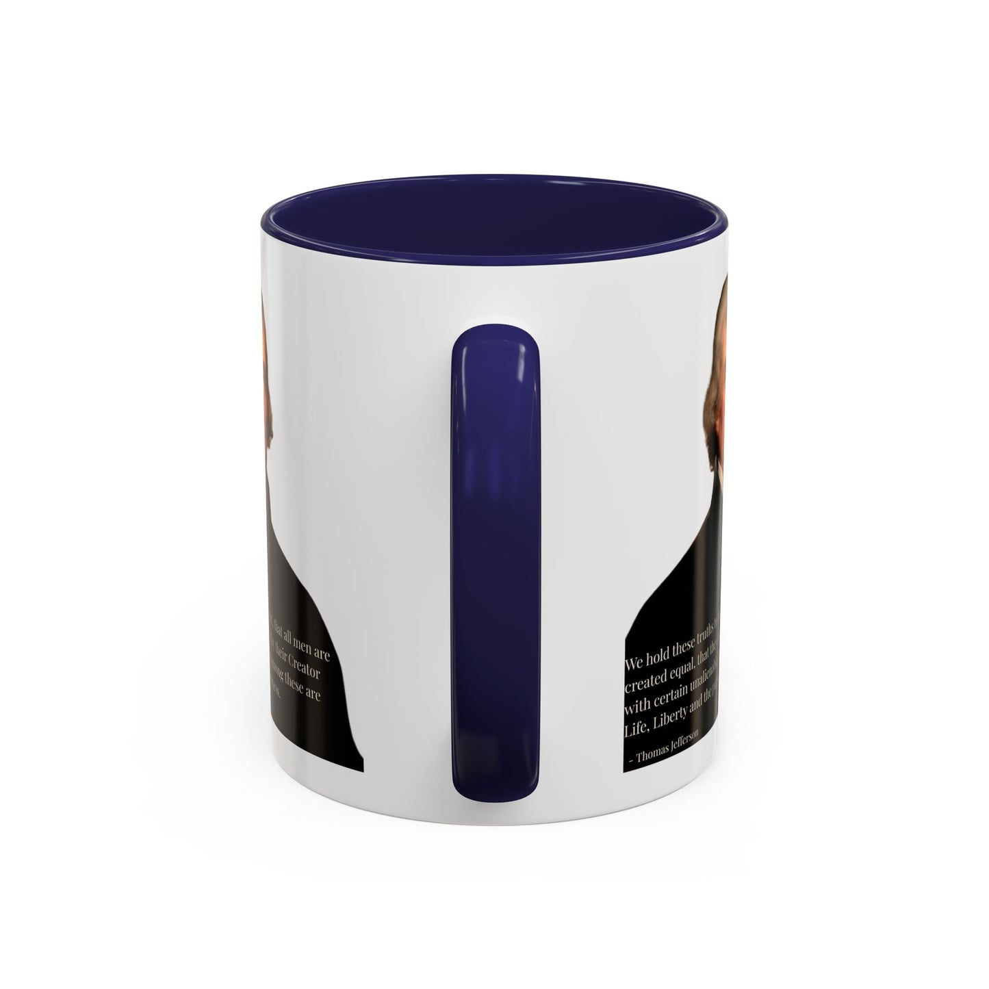 We hold these truths to be self-evident White Accent Mug by theGreenDragonTavern.shop