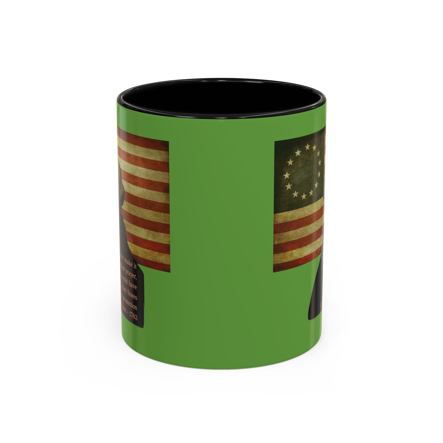 Washington's Earnest Prayer Green Accent Mug by theGreenDragonTavern.shop