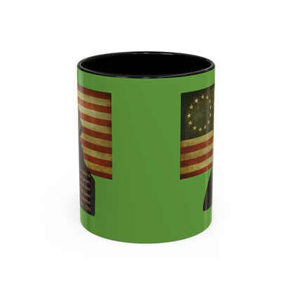 Washington's Earnest Prayer Green Accent Mug by theGreenDragonTavern.shop