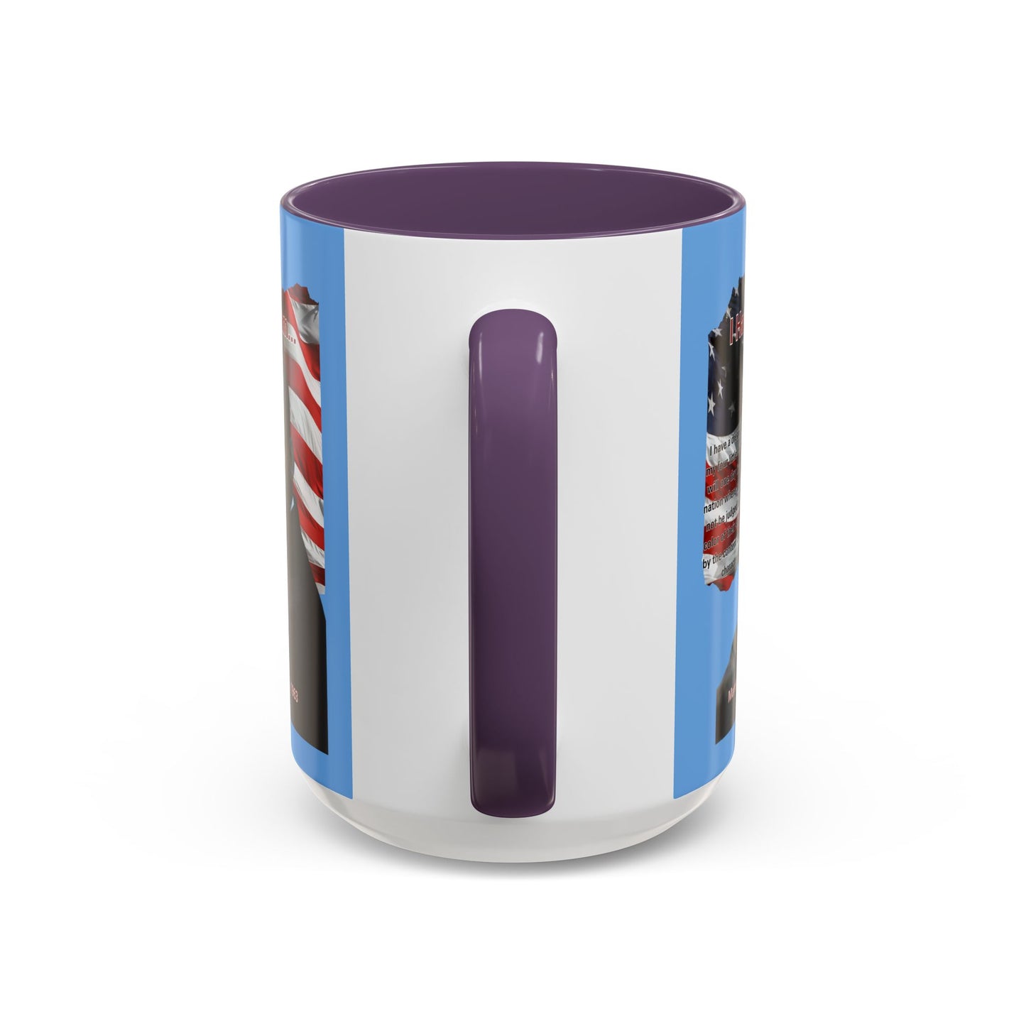 "I Have a Dream" MLKJr Blue Accent Mug by theGreenDragonTavern.shop