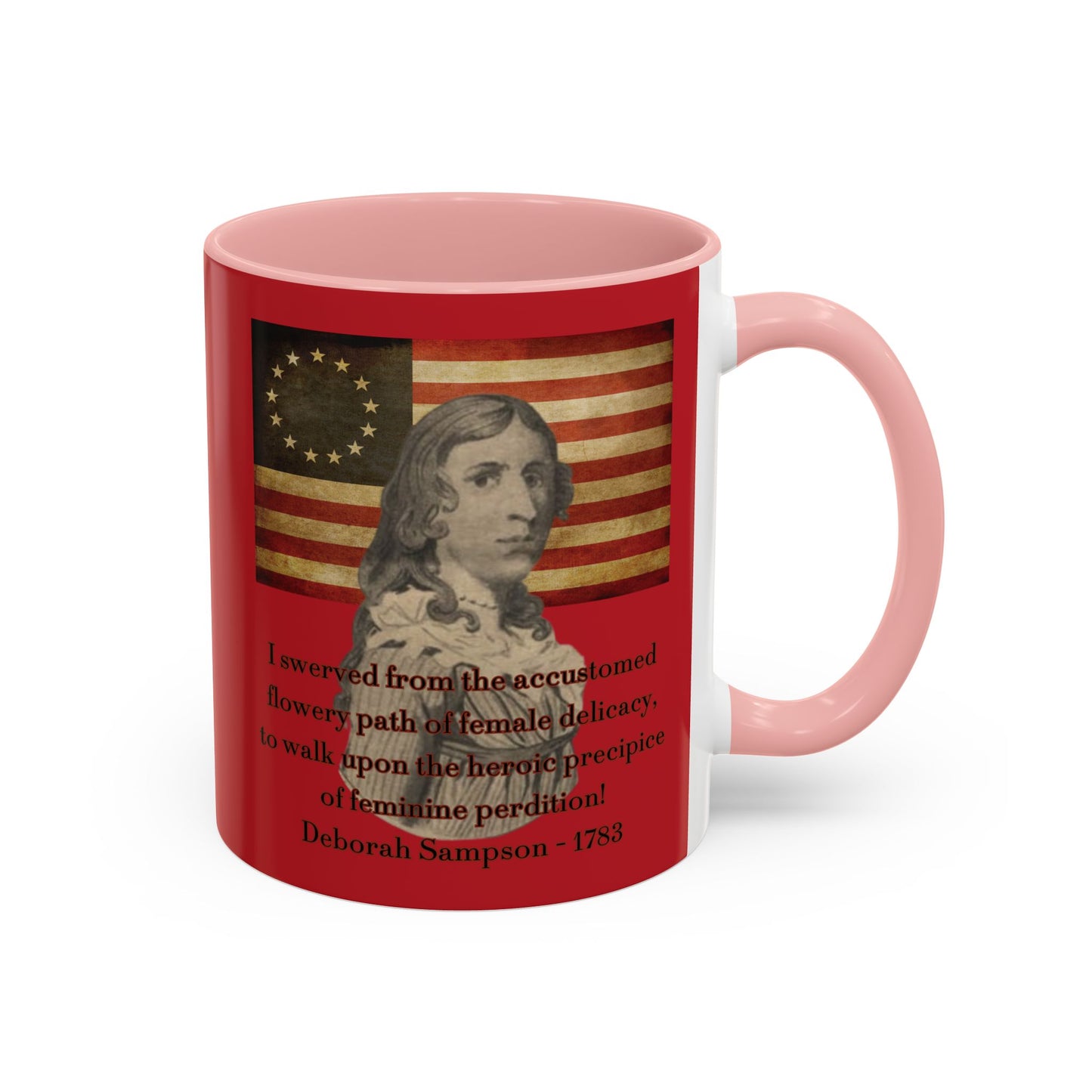 Deborah Sampson, America's Mulan Red Accent Mug by theGreenDragonTavern.shop